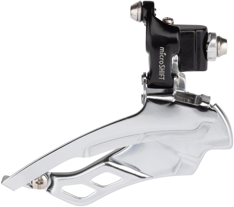 microSHIFT R10 Front Derailleur - 10-Speed Triple 50/39/30t Braze-On Shimano Compatible BLK