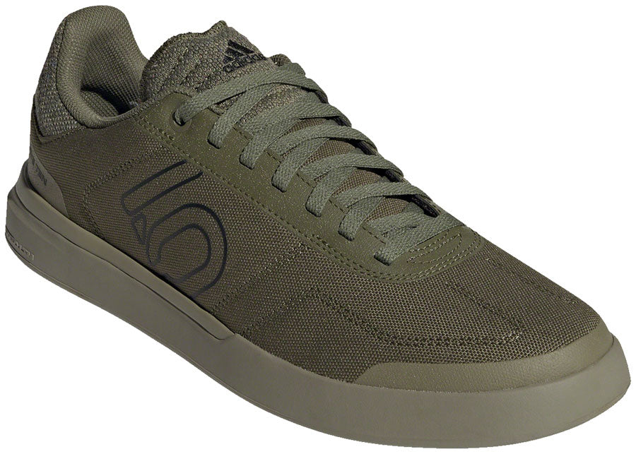 Five Ten Sleuth DLX Canvas Flat Shoes - Men's Focus Olive/Core BLK/Pulse Lime 7