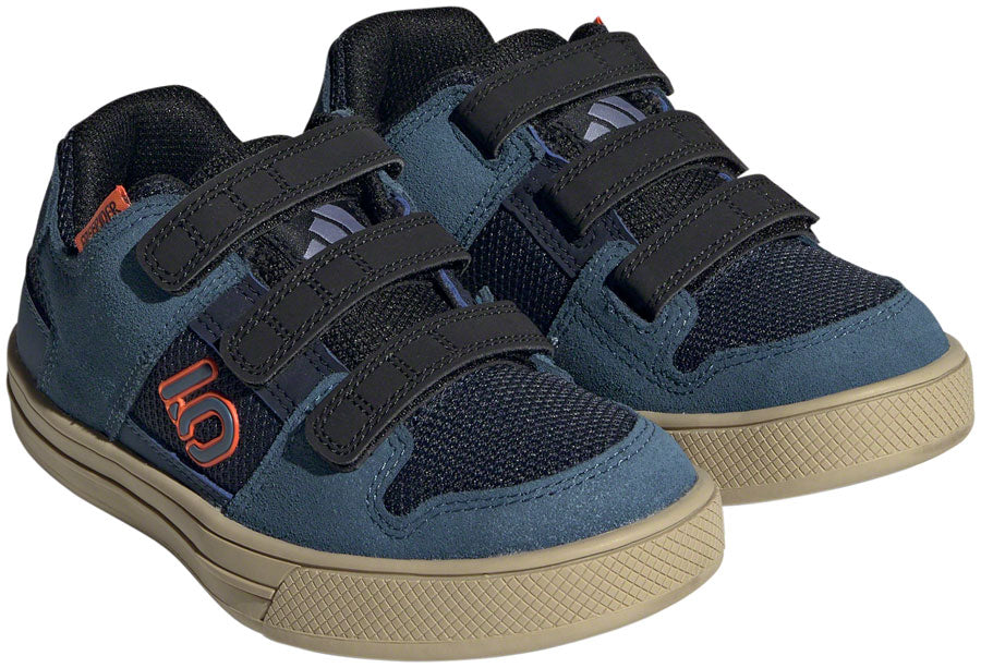 Five Ten Freerider Kid's VCS Flat Shoes - Youth Legend Ink/Wonder Steel/Impact Orange 2K