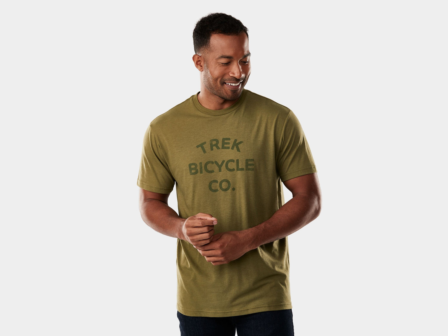 Trek Bicycle Tonal Tee X-Large Olive Shirt