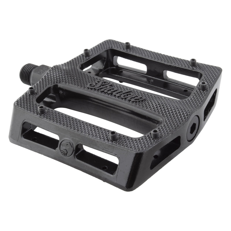 The shadow conspiracy Metal Pedal Sealed 9/16` Sealed Black Extra Pins Alloy 105x100mm