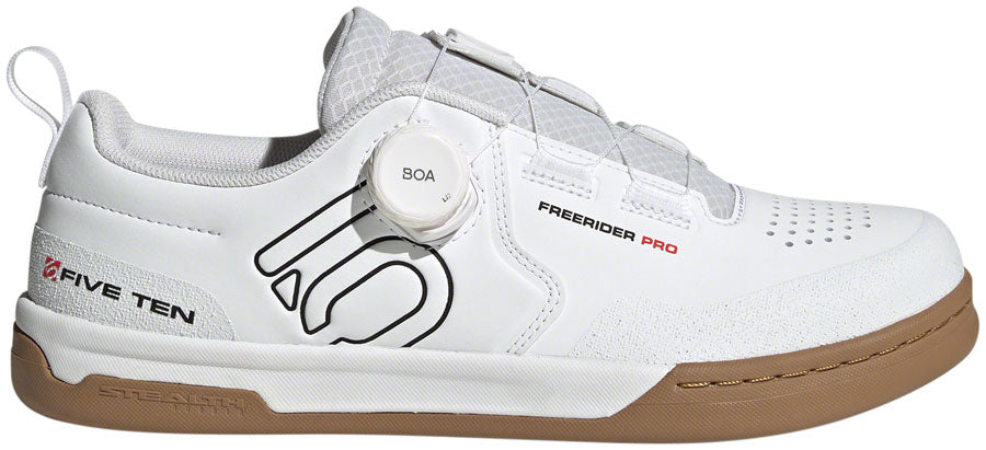 Five Ten Freerider Pro BOA Flat Shoes - Men's FTWR White/Core Black/Red 10.5
