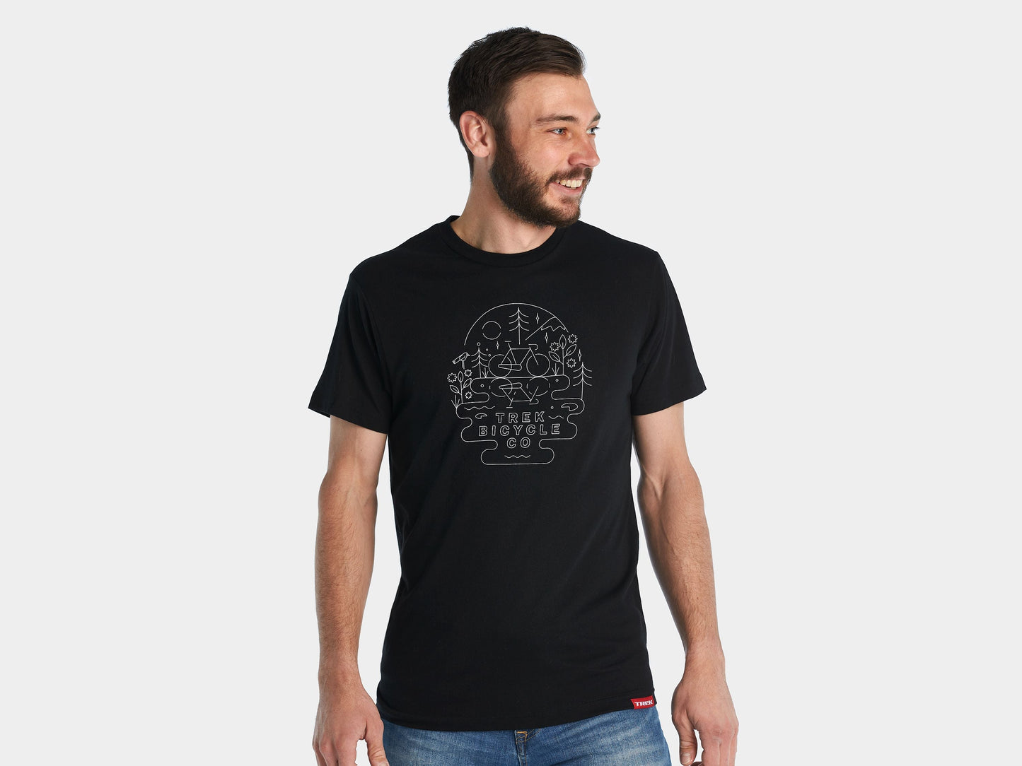 Trek Lake Tee Large Black Shirt