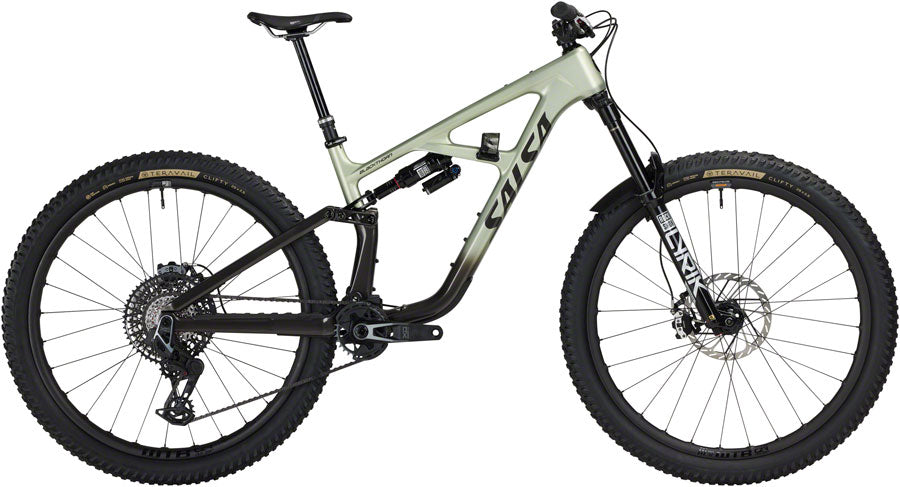 Salsa BLKthorn 145 C X0 AXS Transmission Bike - 29" Carbon CoffeeBLK / Sage X-Large