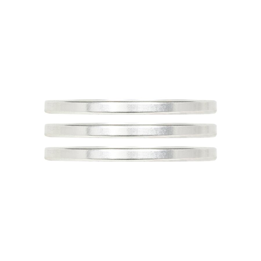 Industry Nine iRiX Headset Spacer 1-1/8'' Height: 2.5mm Aluminum Silver 3pcs