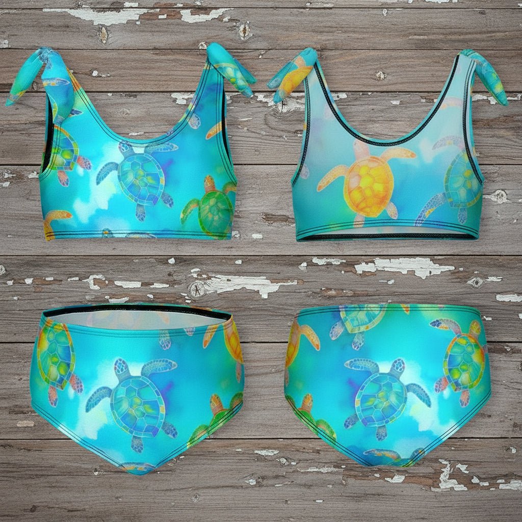 Girls Sea Turtle Bikini 👙 Swimsuit
