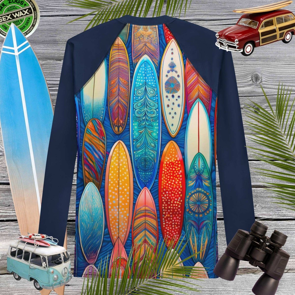 Surfing | Adult Men's Rashie | Surfboard Quiver 🤙