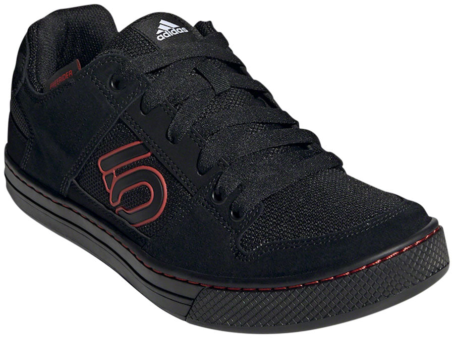 Five Ten Freerider Flat Shoes - Men's Core Black / Core Black / Red 12.5