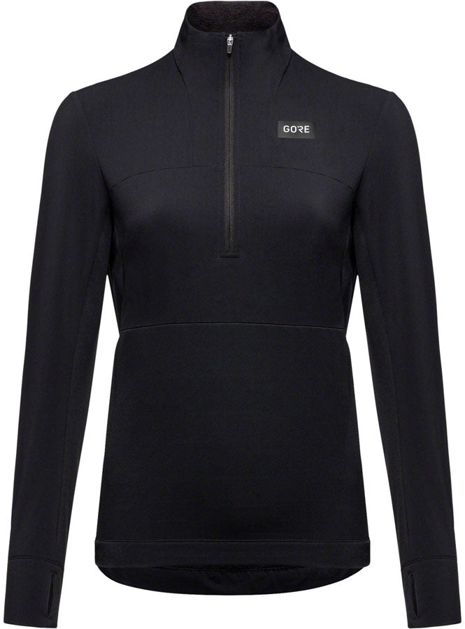 Gorewear Trail KPR Hybrid 1/2-Zip Jersey - Black Women's Large