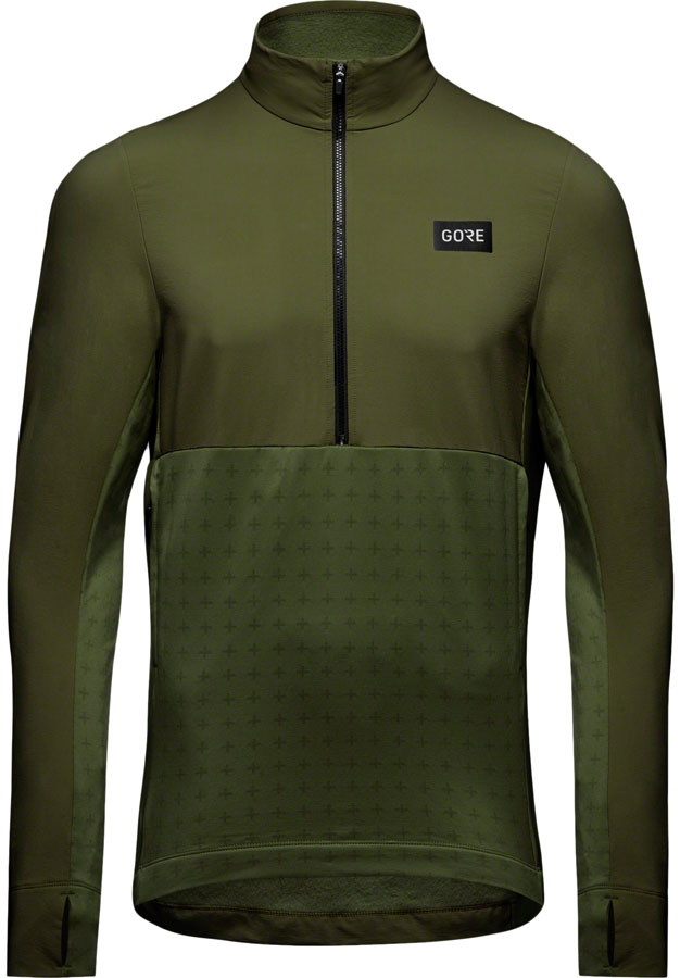 Gorewear Trail KPR Hybrid 1/2-Zip Jersey - Utility Green Men's X-Large