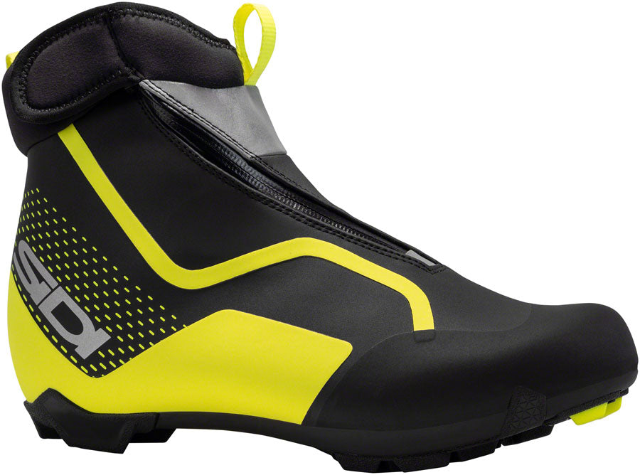 SIDI Algor Primaloft Cycling Boots - BLK/YLW Fluorescent Size 43 Millennium Fit