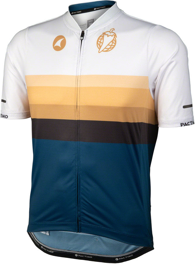 Salsa Latitude Men's Jersey - White Navy Blue Black w/ Stripes X-Large