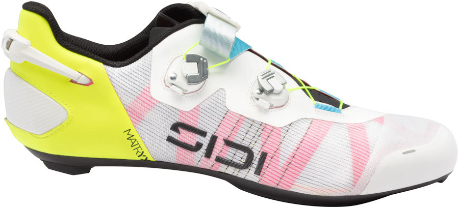 SIDI Wire 3 Road Shoes - Mens White/Yellow Fluo 41.5