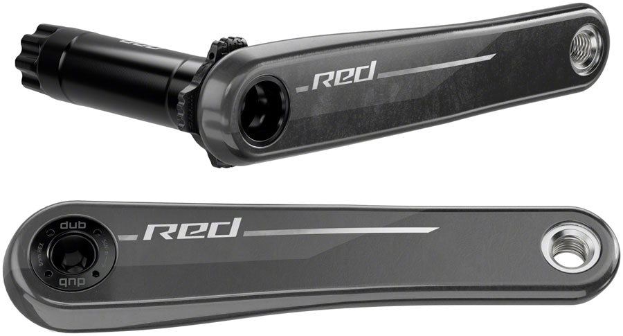 SRAM RED Crank Arm Assembly - 165mm 12-Speed 8-Bolt Direct Mount DUB Spindle Interface Natural Carbon E1