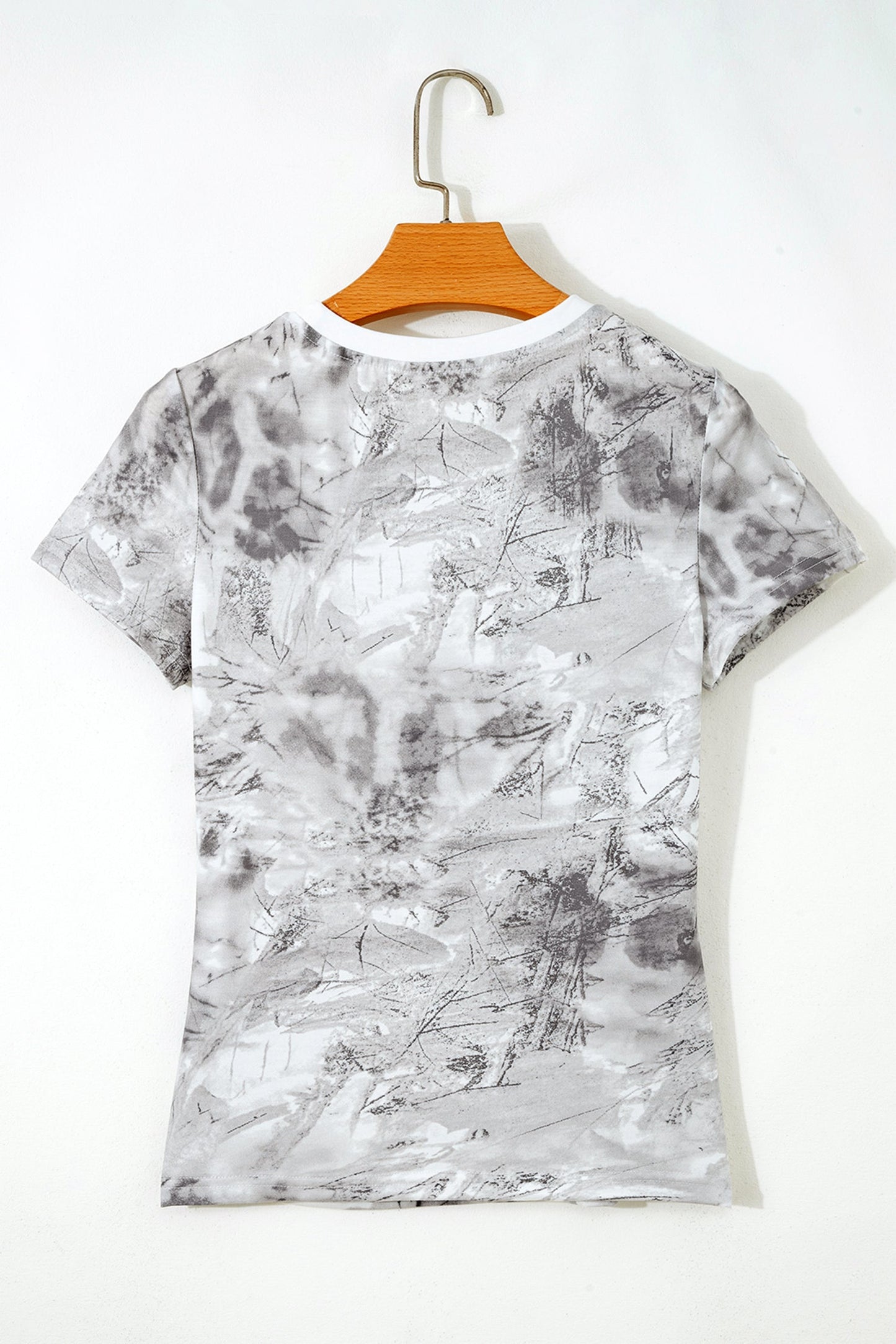 Camo Crew Neck Short Sleeve T-Shirt