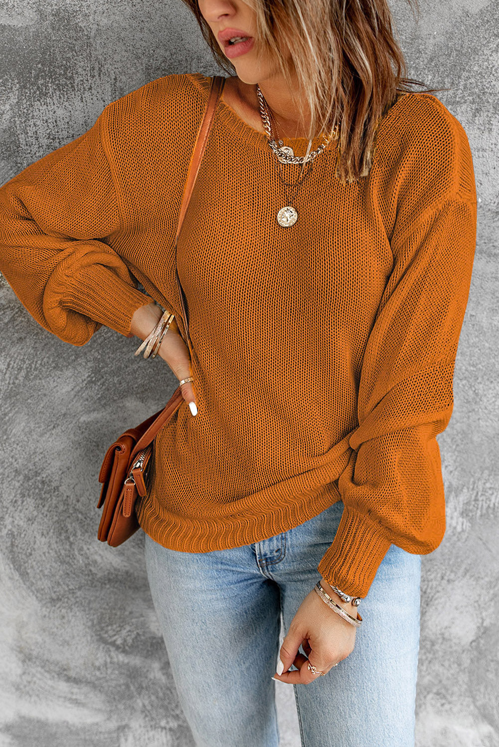 Evelyn Shoulder Kangaroo Baggy Hoodie