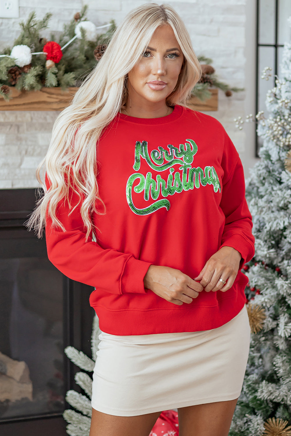 Amelia Drop Shoulder Loose Sweatshirt
