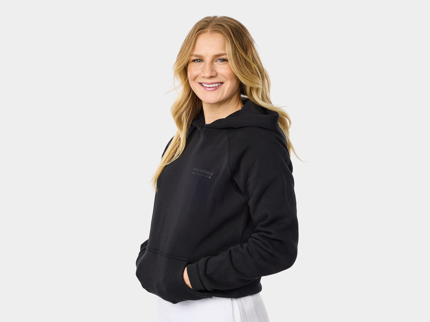 Trek Left Stacked Hoodie Large Black Shirt