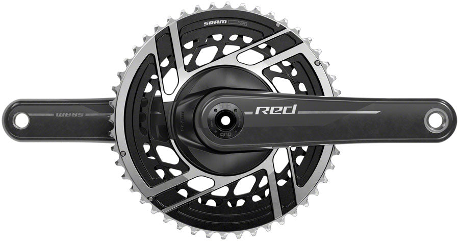 SRAM RED Crankset - 172.5mm 2x 12-Speed 46/33t 8-Bolt Direct Mount DUB Spindle Interface Natural Carbon E1