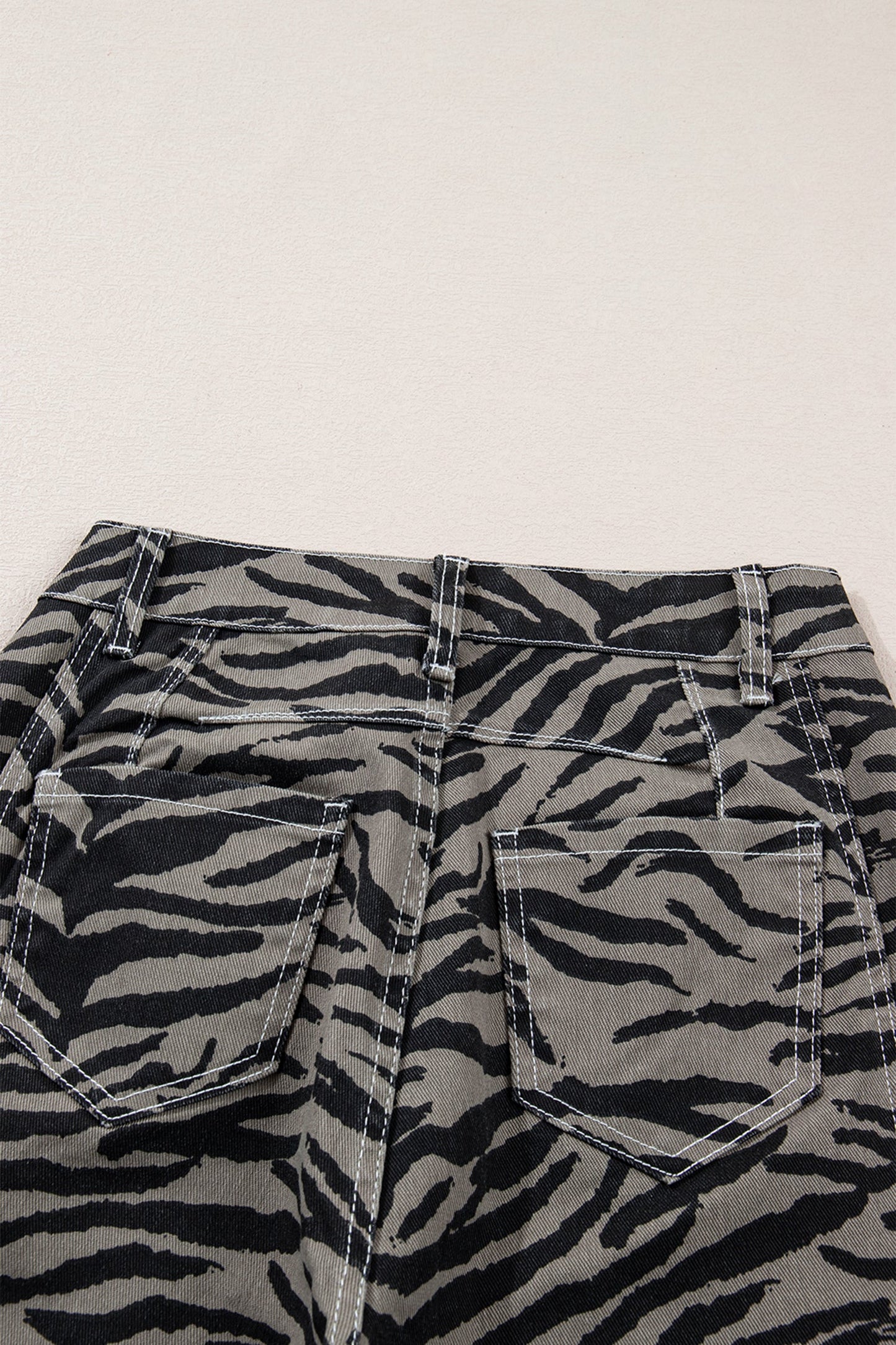 Hunter Printed Wide Leg Jeans