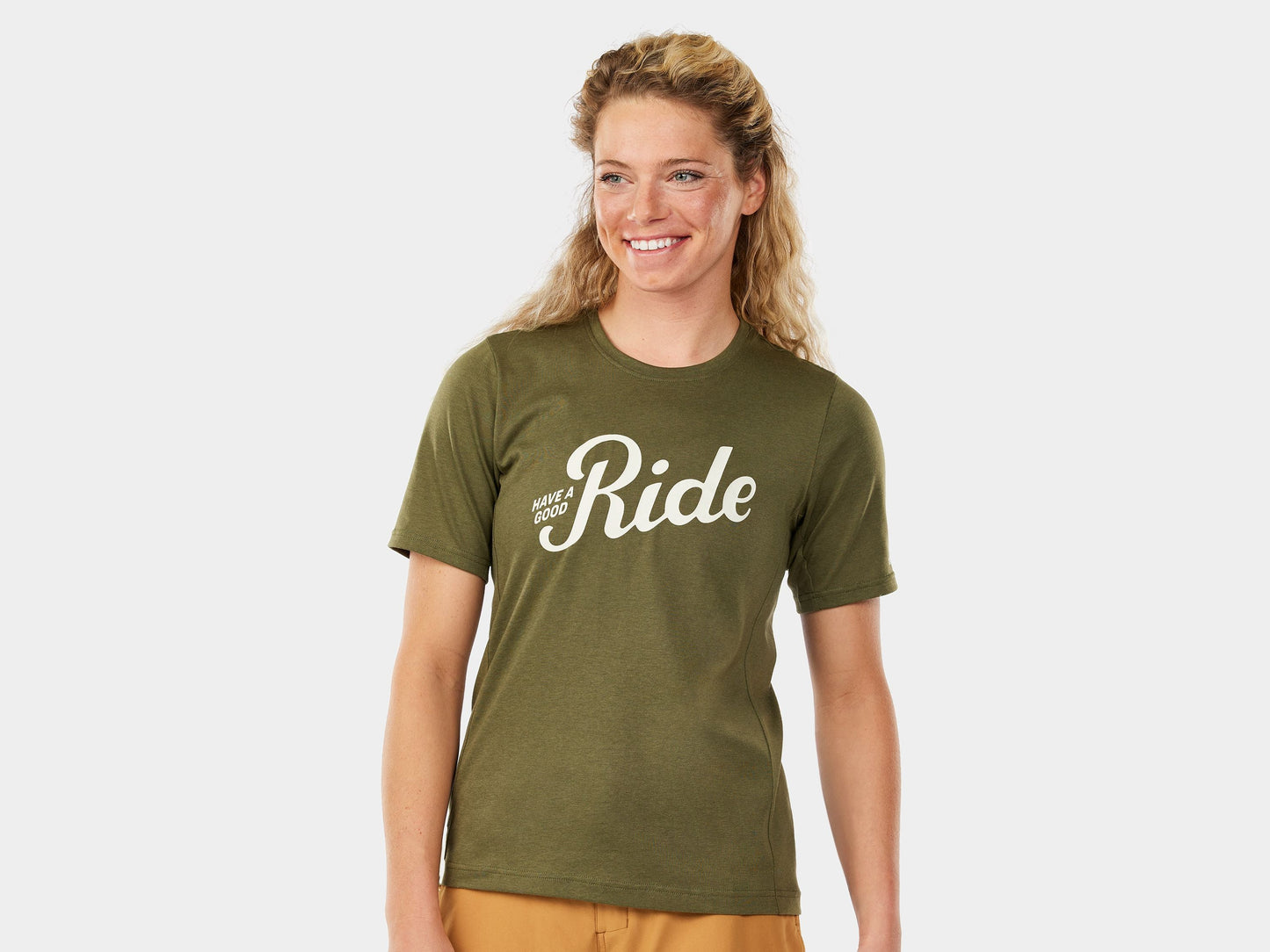 Trek Evoke Tech Tee Women X-Large Black Olive Shirt