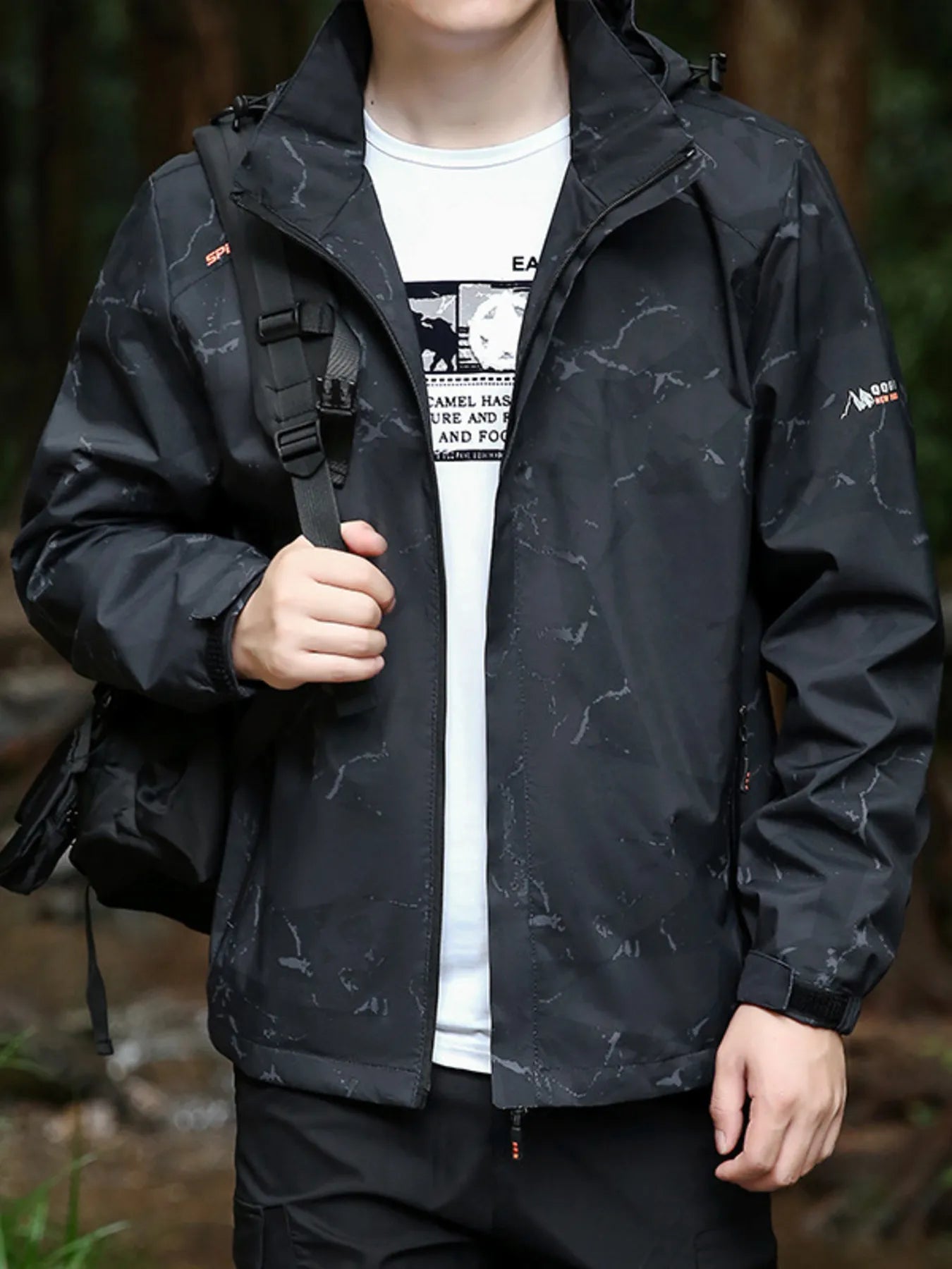 Men's Regular and Plus Size Windproof Outdoor Jacket