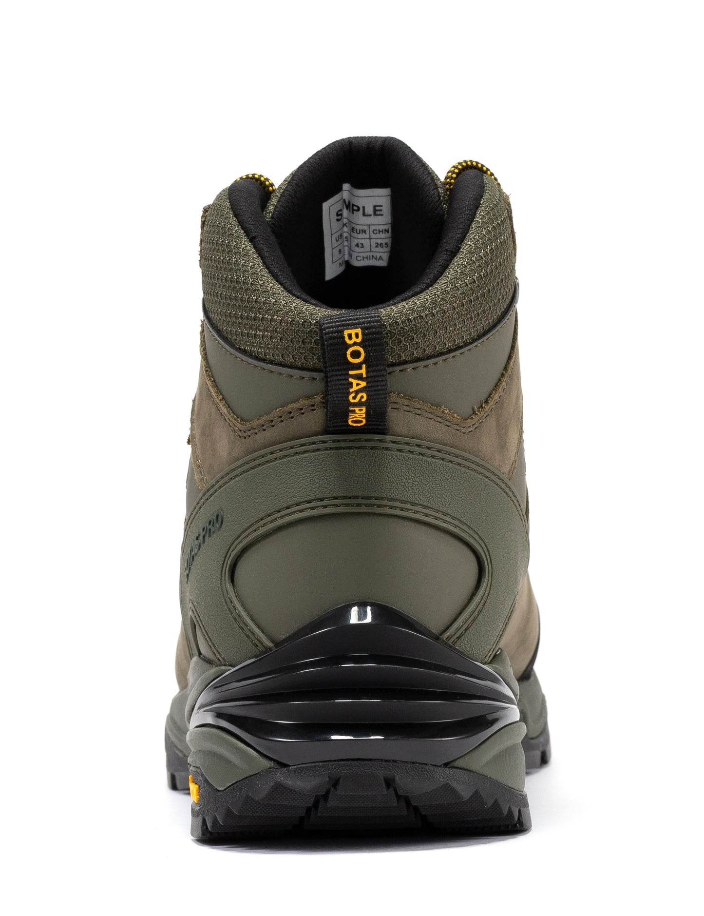 Botas Pro Olive 6 Inch Waterproof Hiking Boots with VIBRAM® Traction Lug Outsole  BP22123