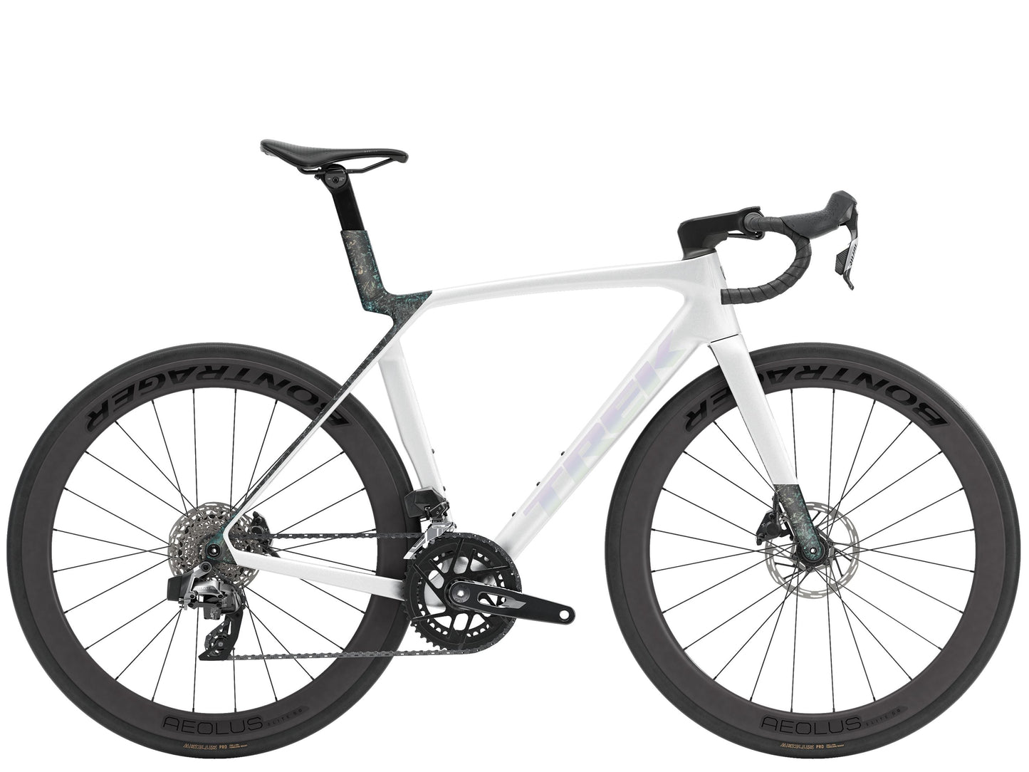 Madone SL 6 AXS L Gloss Crystal White/Matte Deep Smoke