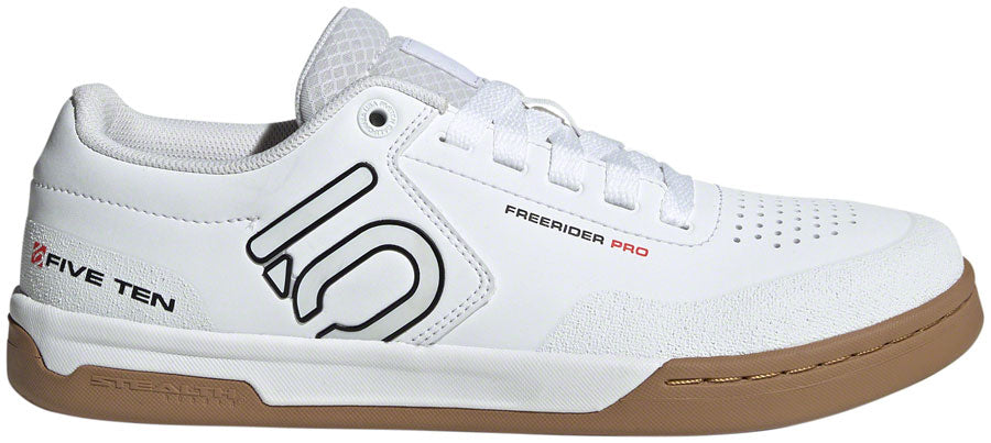 Five Ten Freerider Pro Flat Shoes - Men's FTWR White/Core Black/Red 11