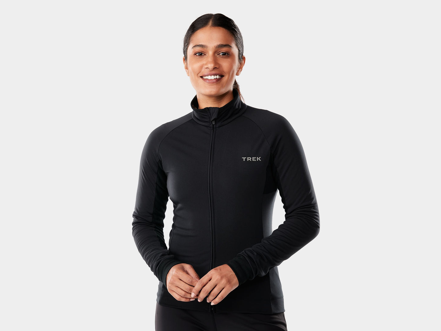 Trek Circuit Thermal Long Sleeve Women Small Black Jersey