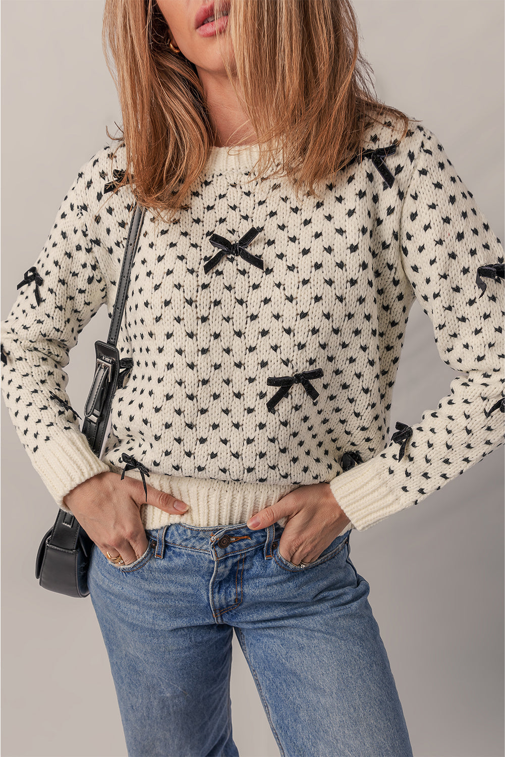 Scarlett Contrast Ribbed Edge Sweater