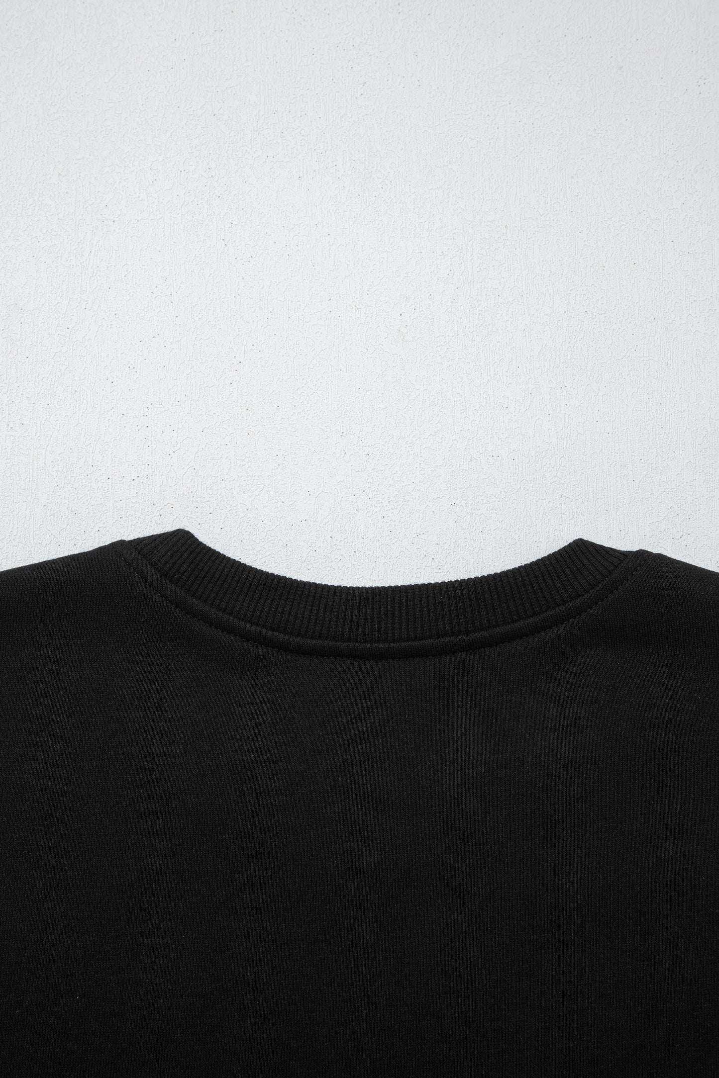 Solid Oversize Sweatshirt and Ribbed Leggings Set