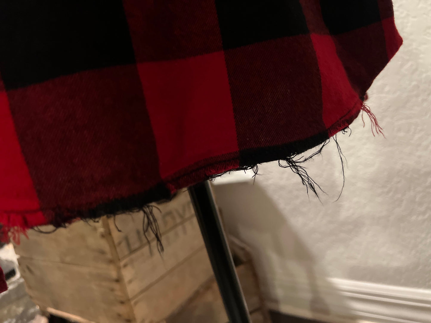 Upcycled Distressed Flannel Day Drinker