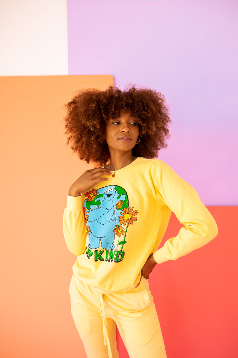 Sesame Sweatshirt Be Kind Cookie Monster Sweatshirt