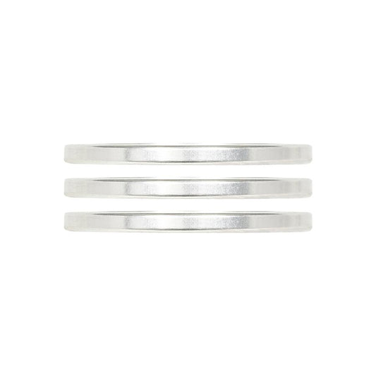 Industry Nine iRiX Headset Spacer 1-1/8'' Height: 2.5mm Aluminum Silver 3pcs