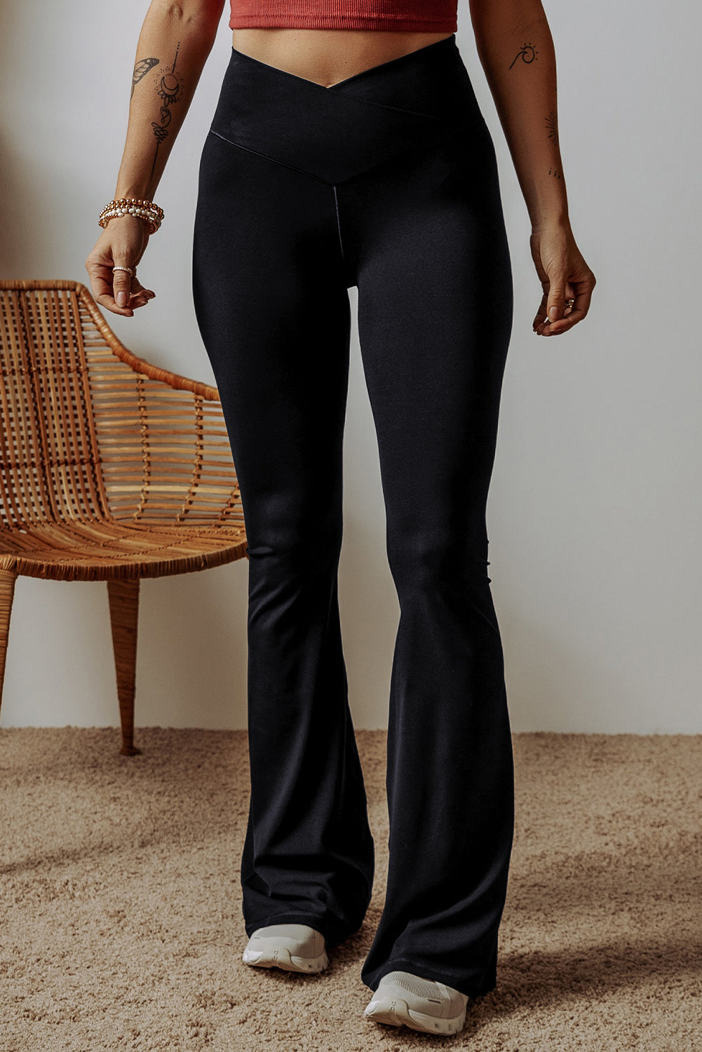 Mila High Waist Flared Leggings