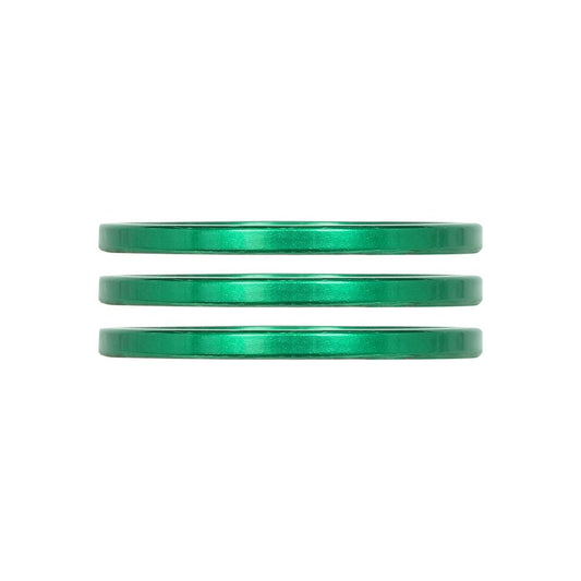 Industry Nine iRiX Headset Spacer 1-1/8'' Height: 2.5mm Aluminum Green 3pcs