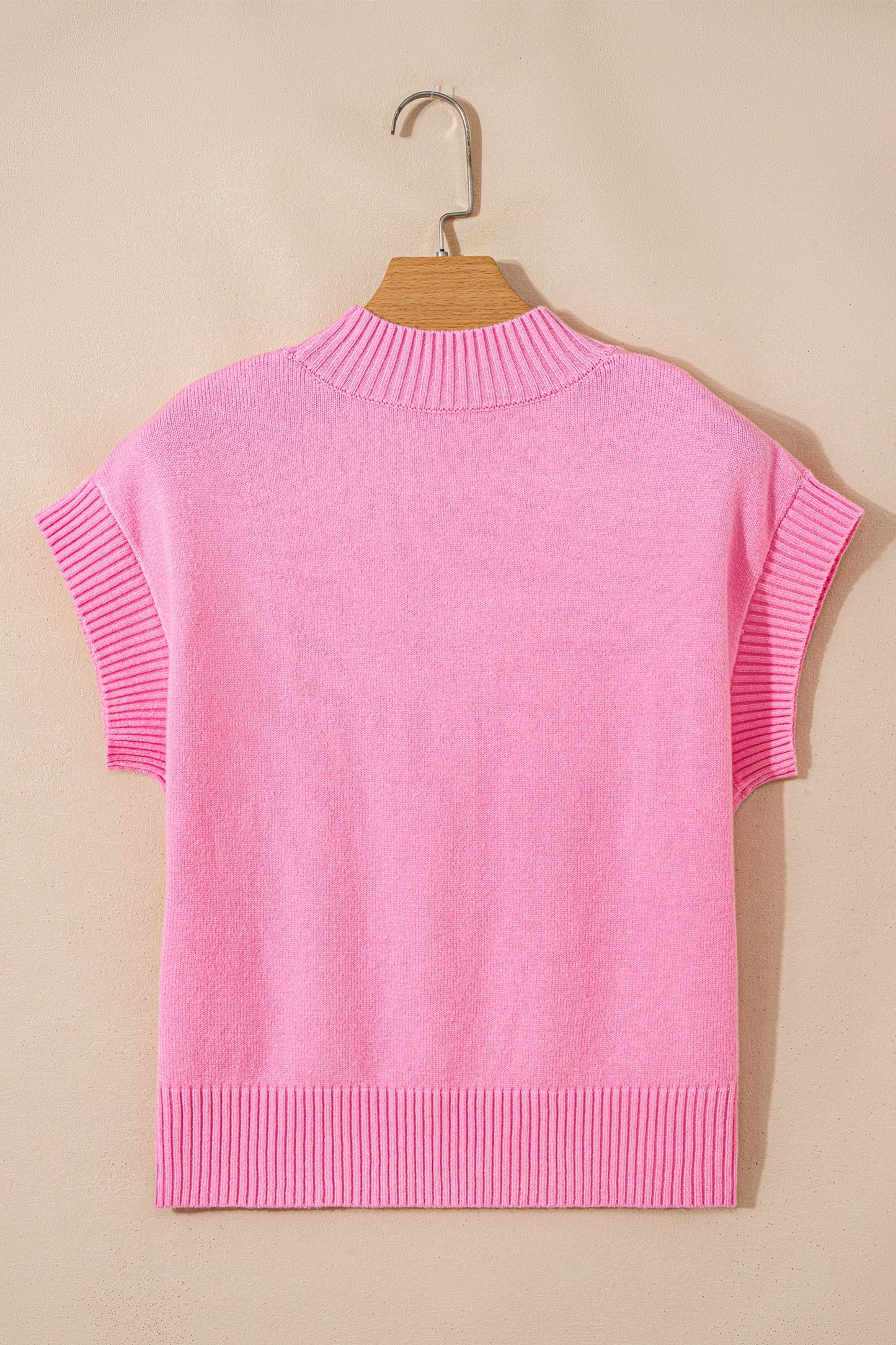 Heart Graphic Cropped Short Sleeve Sweater