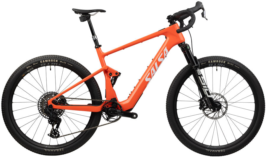 Salsa Wanderosa C Force X0 AXS Transmission Ebike - 29" Carbon Coral X-Small