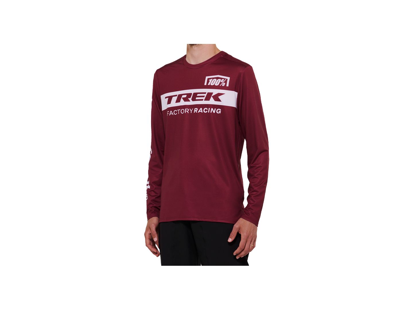 100 TFR Airmatic Long Sleeve Large Dark Red Jersey