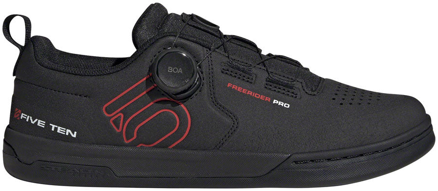 Five Ten Freerider Pro BOA Flat Shoes - Men's Core Black/Red/FTWR White 6