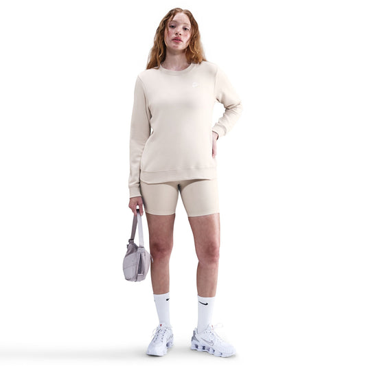 Nike Women's Sportswear Club Fleece Crewneck - Light Orewood Brown