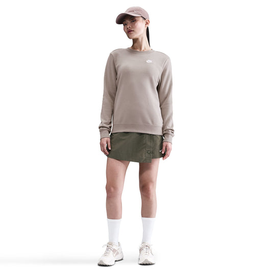 Nike Women's Sportswear Club Fleece Crewneck - Malt