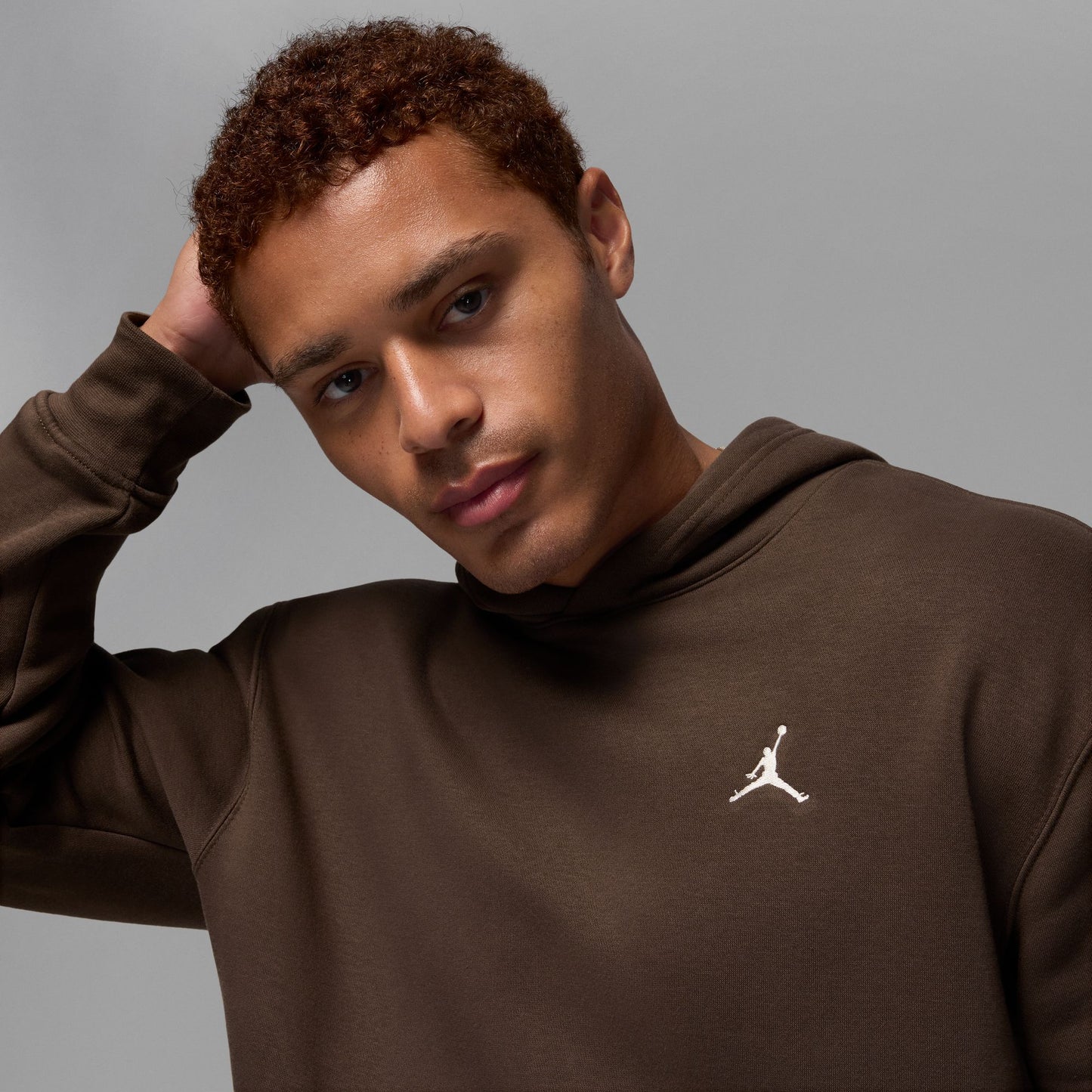 Air Jordan Mens Brooklyn Fleece Pullover Hoodie - Brown