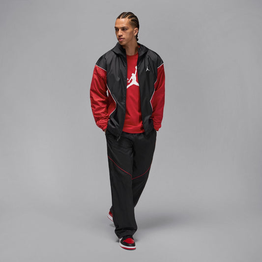 Air Jordan Mens Brooklyn Draft Jacket - Black/Red