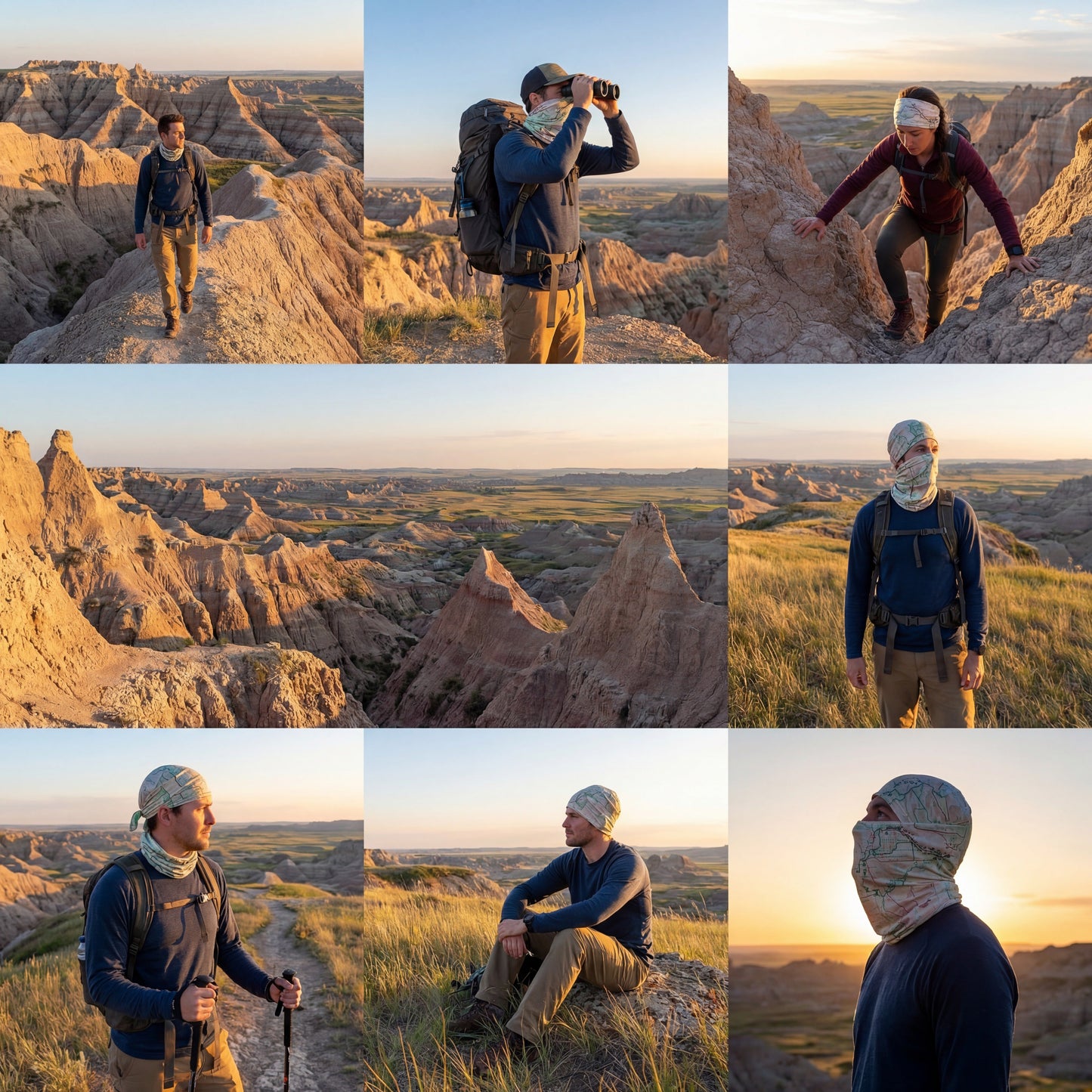 Badlands National Park Map X Guard Neck Gaiter