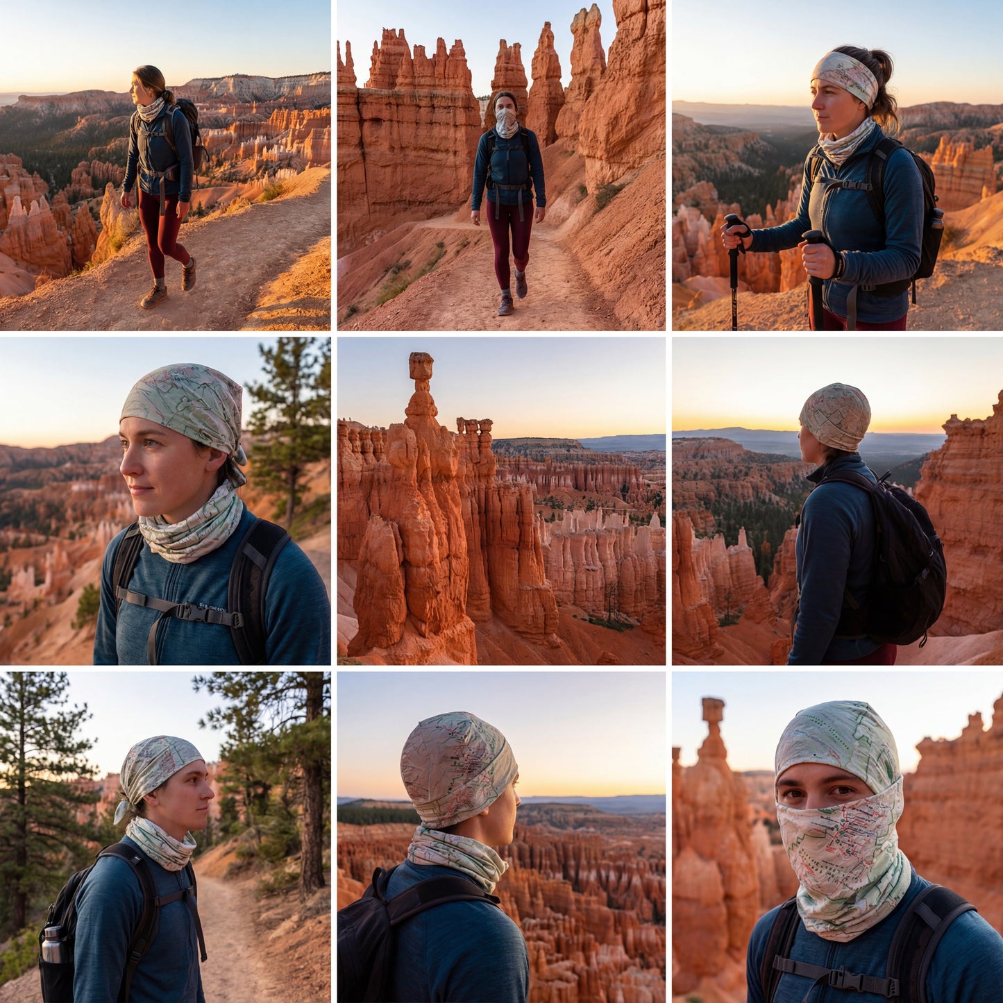 Bryce Canyon National Park Map X Guard Neck Gaiter