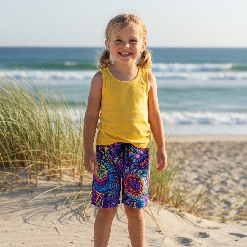 Kids Sundance Beach Shorts | Cool Tribal Design