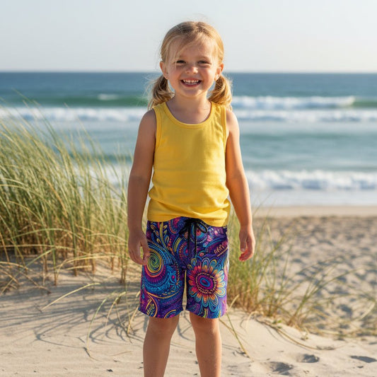 Kids Sundance Beach Shorts | Cool Tribal Design