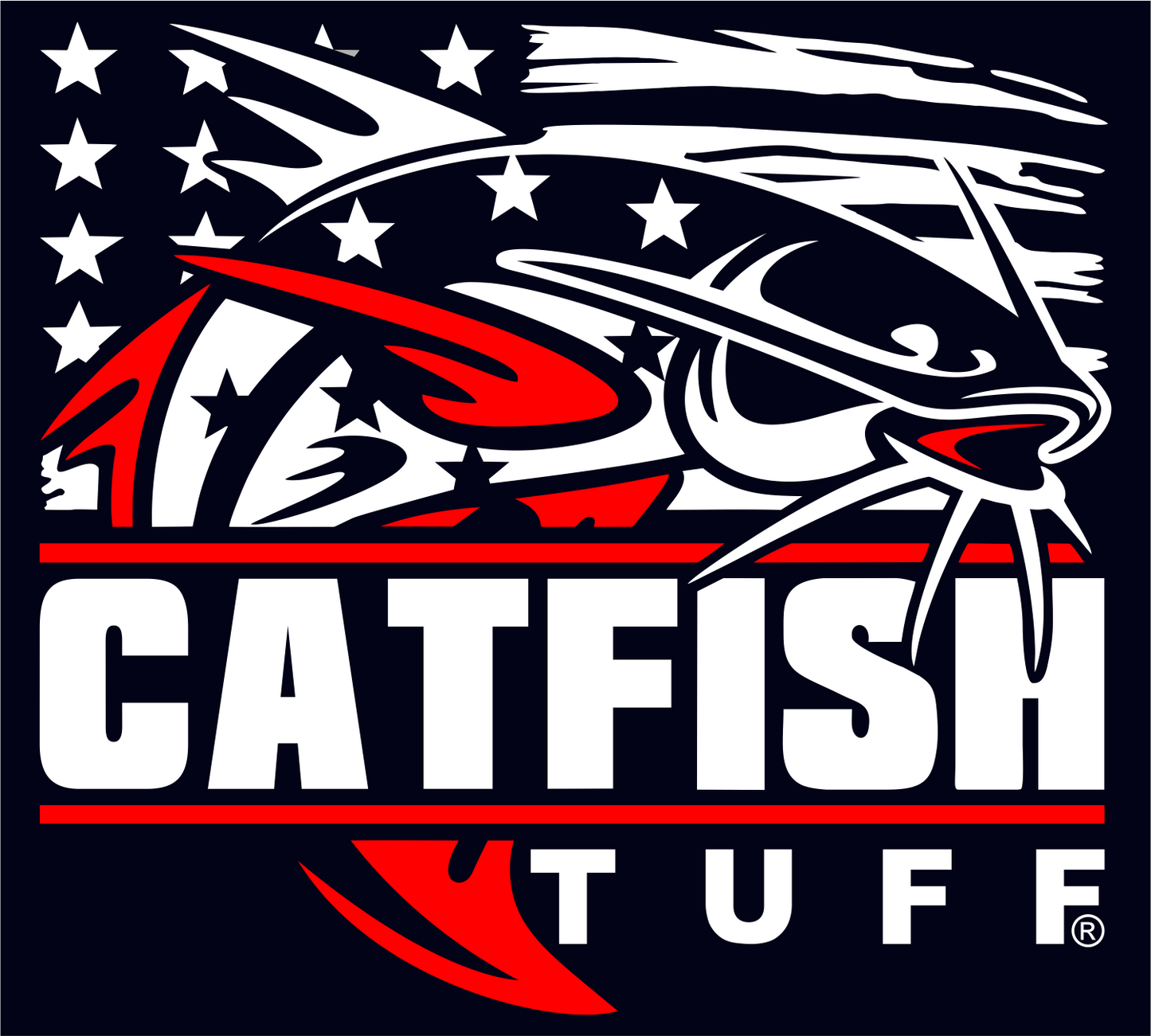 Catfish Tuff - Patriot 5 x 4.5 Decal